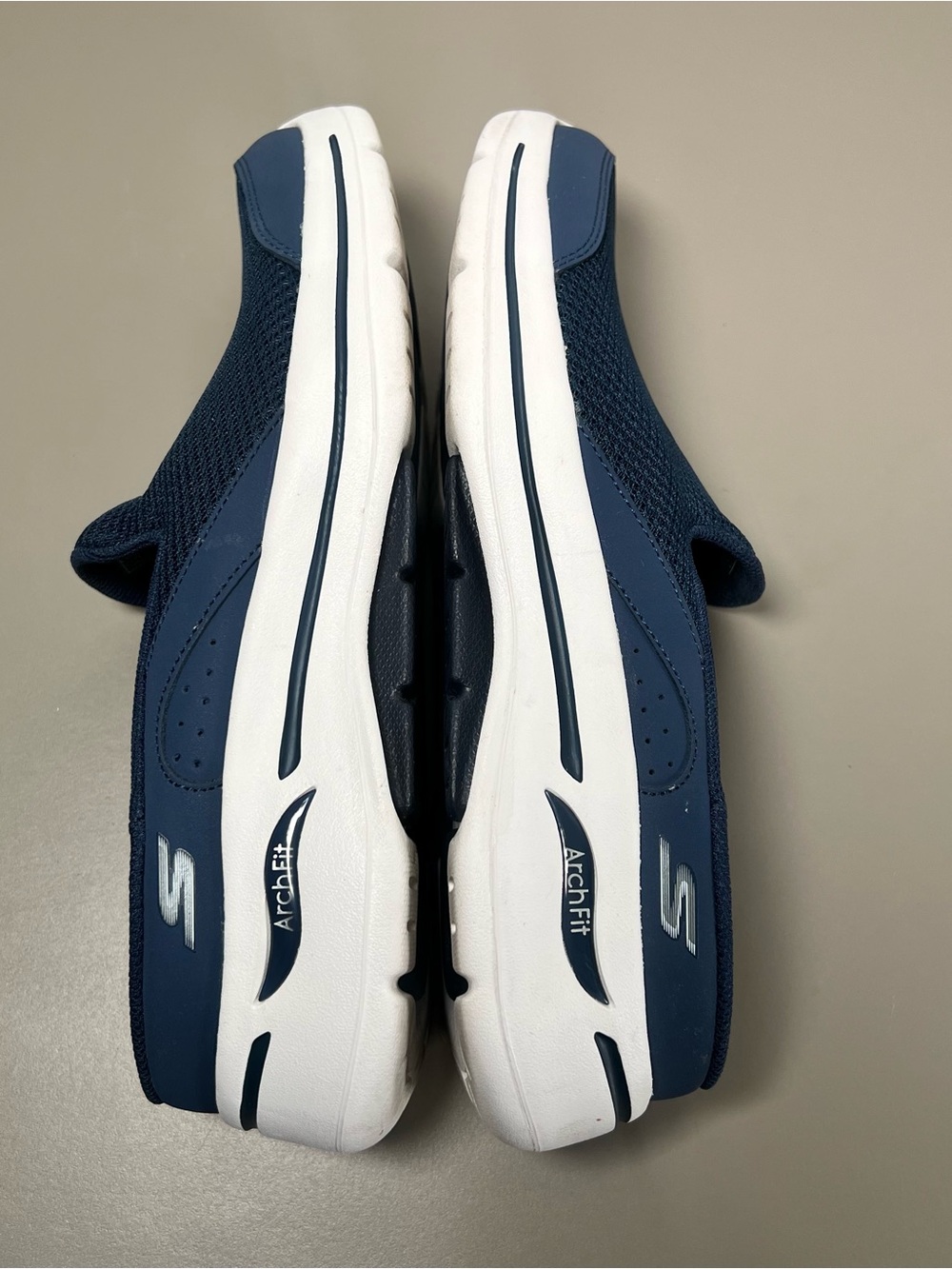 Skechers Go Walk Casual Womens Navy Blue Textile Air Cooled Size 9.5 - Picture 3 of 8